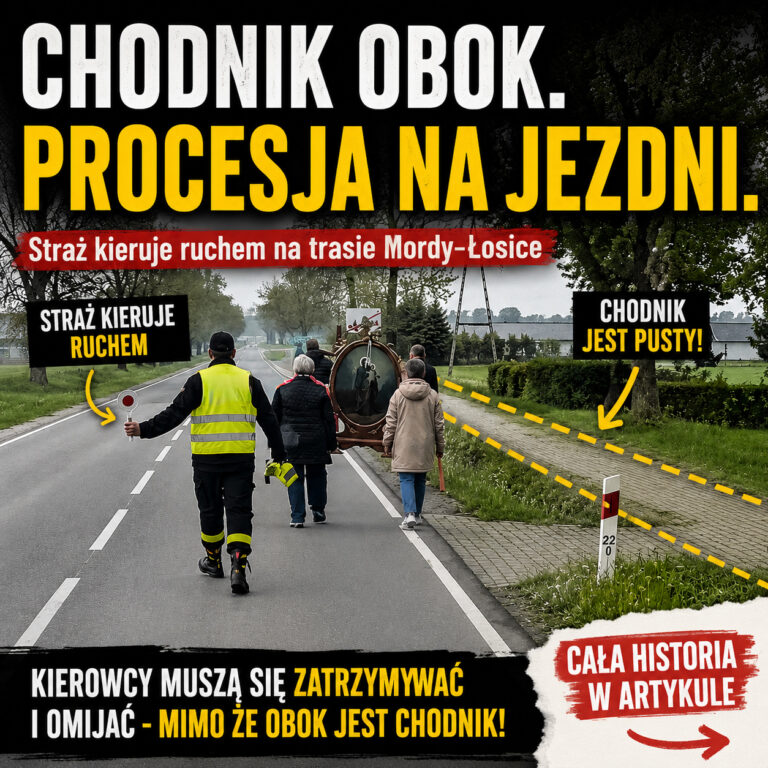 procesja ponad prawem drogowym