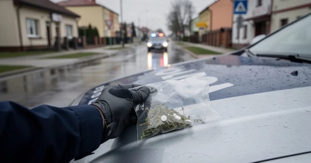 44-latek z Mazowsza zatrzymany pod Hajnówką. Miał amfetaminę i marihuanę, a do tego jechał „na haju"
