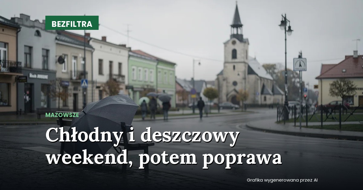 Chłodny i deszczowy weekend, potem poprawa — MAZOWSZE