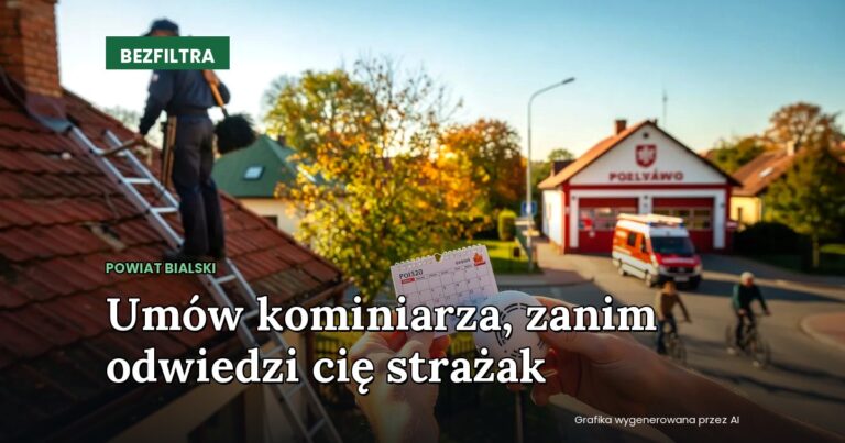 Umów kominiarza, zanim odwiedzi cię strażak — POWIAT BIALSKI