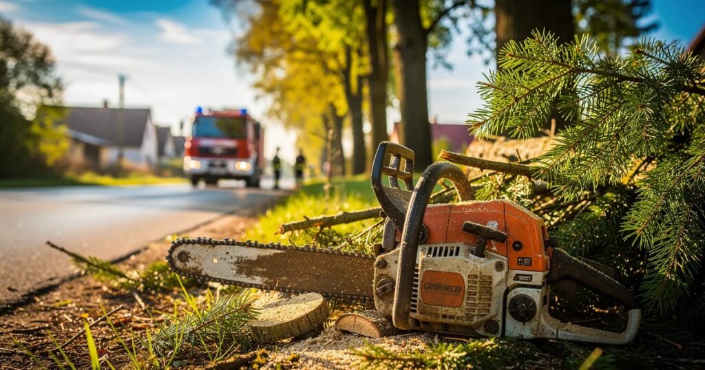 Nocna akcja na DK76. Powalone drzewo zablokowało trasę pod Dąbiem