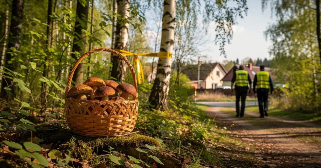 Makabryczne odkrycie w lesie w Celejowie. Grzybiarz natknął się na zwłoki 34-latka