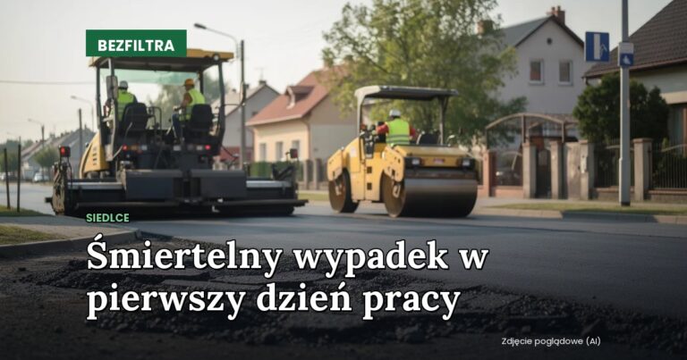 Śmiertelny wypadek w pierwszy dzień pracy — SIEDLCE