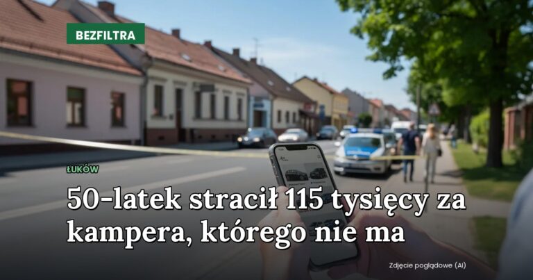 50-latek stracił 115 tysięcy za kampera, którego nie ma — ŁUKÓW