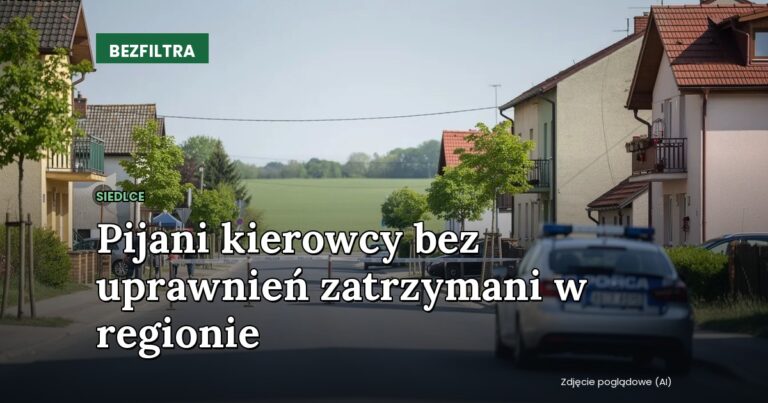 Pijani kierowcy bez uprawnień zatrzymani w regionie — SIEDLCE