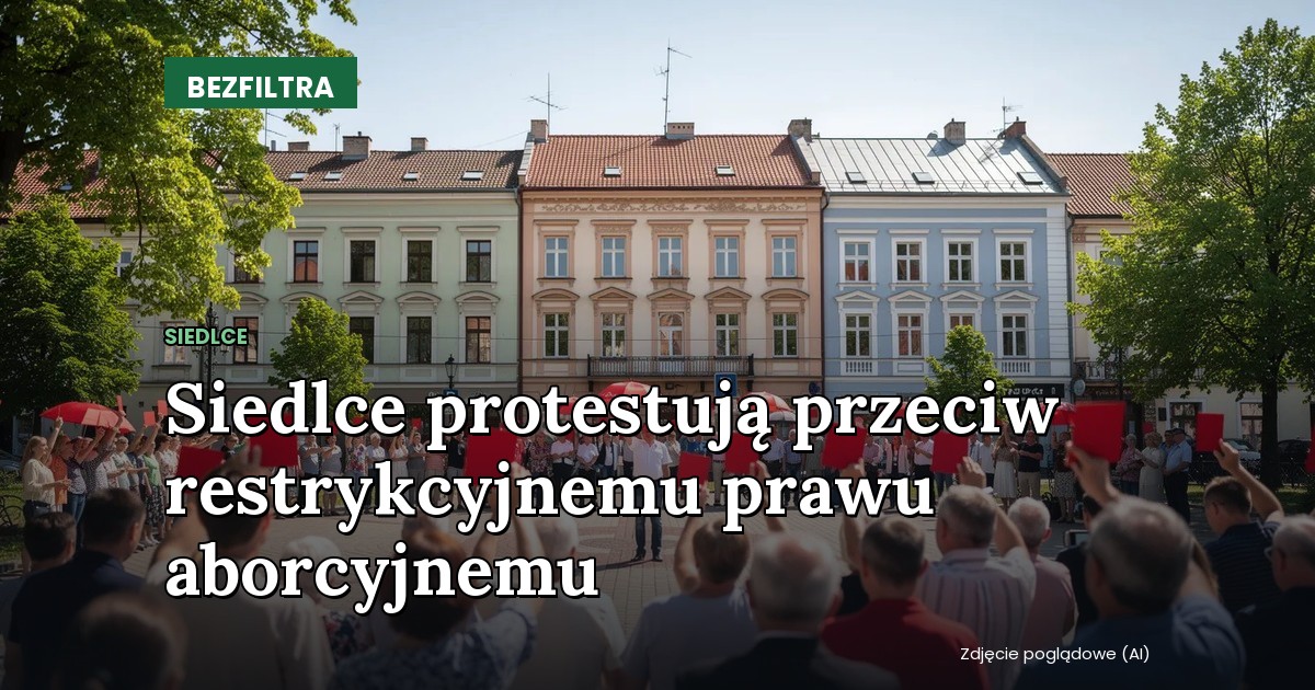 Siedlce protestują przeciw restrykcyjnemu prawu aborcyjnemu — SIEDLCE