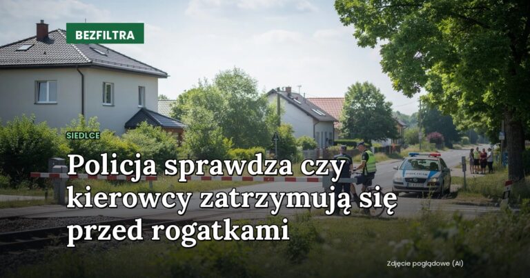 Policja sprawdza czy kierowcy zatrzymują się przed rogatkami — SIEDLCE