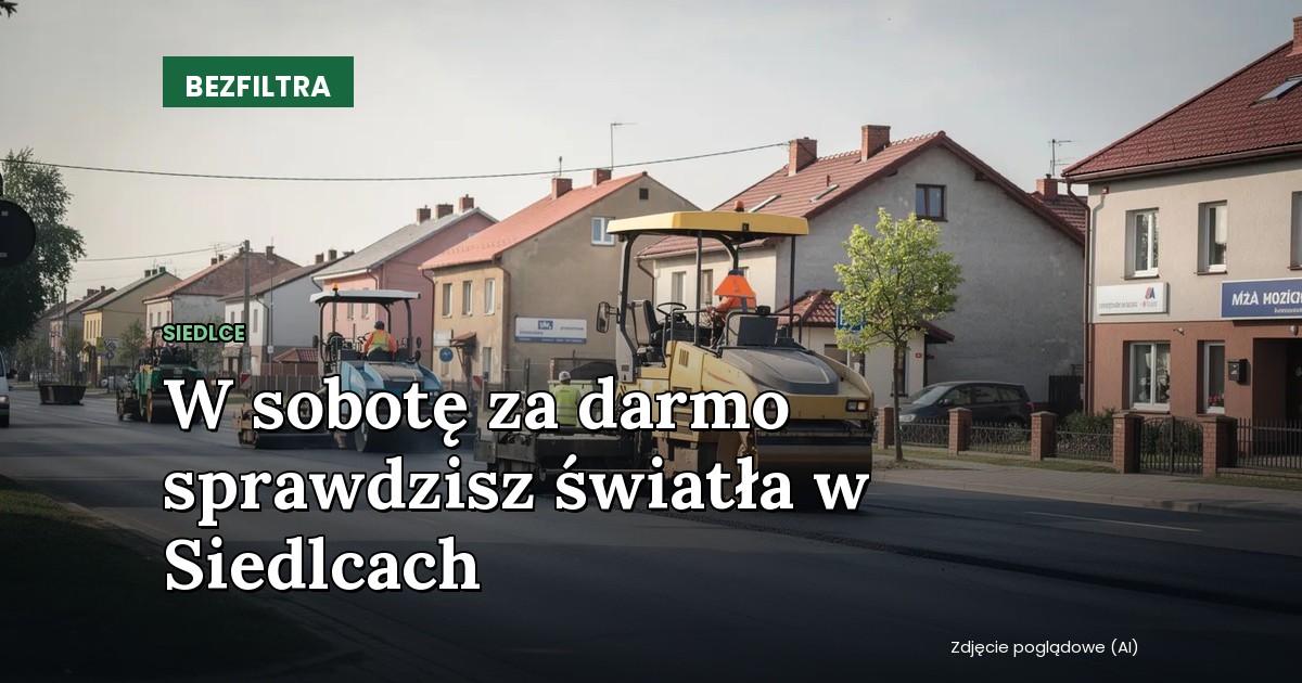 Siedlce w ciemności. W sobotę możesz za darmo sprawdzić światła — o ile znajdziesz stację